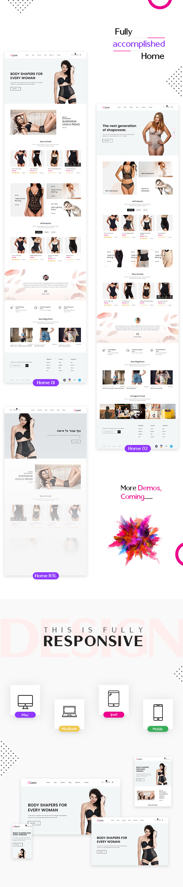 Lorin – Shapewear Shopify Theme